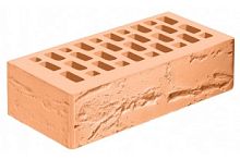 Кирпич лицевой желтый Соломенный с поверхностью Руст