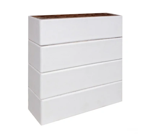 Клинкер фасадный белый "Вернамо" 0,71NF гладкий