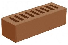 Кирпич евро лицевой коричневый Терракотовый с гладкой поверхностью
