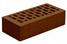 Кирпич лицевой Коричневый с поверхностью Береста