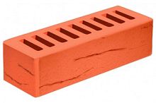 Кирпич евро лицевой Красный с поверхностью Гранд