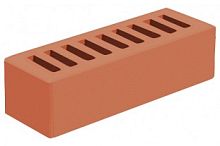 Кирпич евро лицевой Красный с гладкой поверхностью