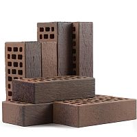 Лицевой кирпич Селигер 250x120x65 мм Пустотелый Ангоб Рустикатор