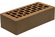 Кирпич лицевой светло-коричневый Каштановый с гладкой поверхностью