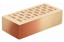 Кирпич одинарный декоративный двухцветный Соната с поверхностью Риф