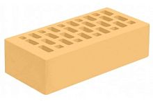 Кирпич лицевой желтый Янтарь с гладкой поверхностью