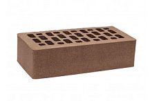 Кирпич лицевой коричневый Капучино с гладкой поверхностью