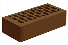 Кирпич лицевой Коричневый с гладкой поверхностью