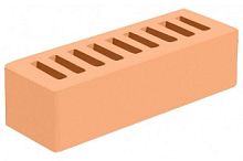 Кирпич евро лицевой желтый Соломенный с гладкой поверхностью