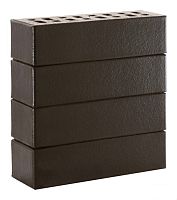 Клинкер фасадный чёрный глянцевый "Рейкьявик" 0,71NF гладкий