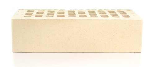 Кирпич лицевой белый Белые ночи с гладкой поверхностью