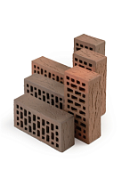 Лицевой кирпич Нева рустикатор горизонтальный 250x120x65 мм Пустотелый